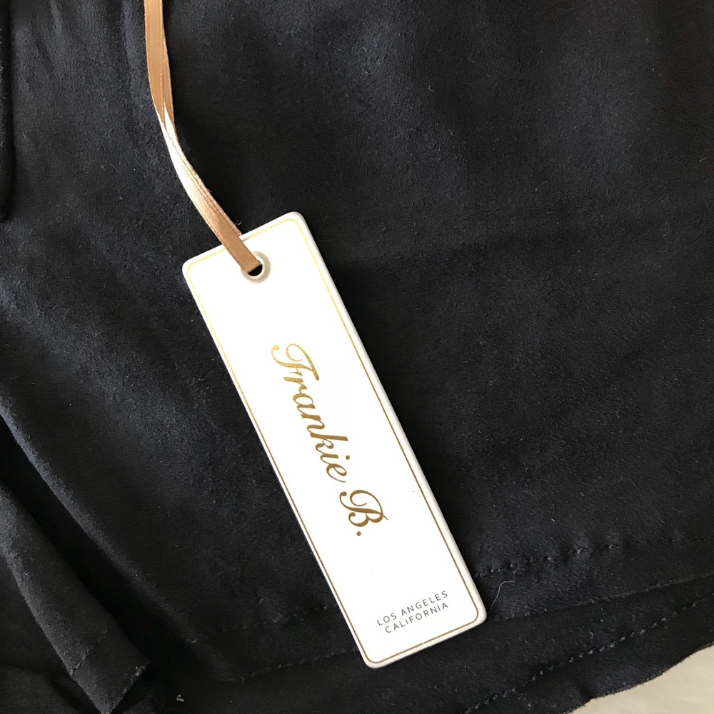 FRANKIE B. Stevie Faux Suede Moto Short - Picture 2 of 8